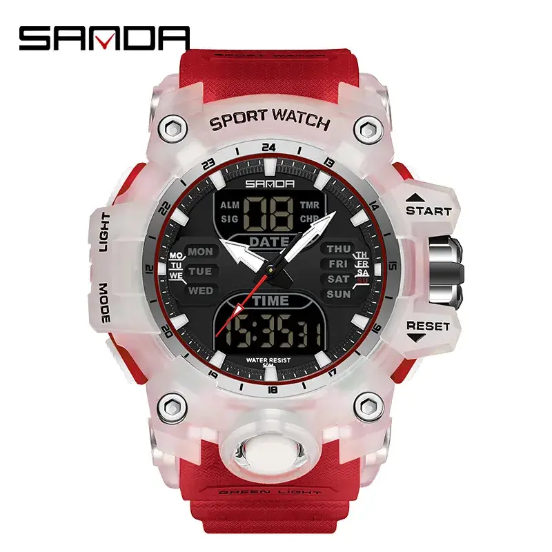 Sanda Korean Fashion Waterproof Multifunctional Watch for Men - Image 71