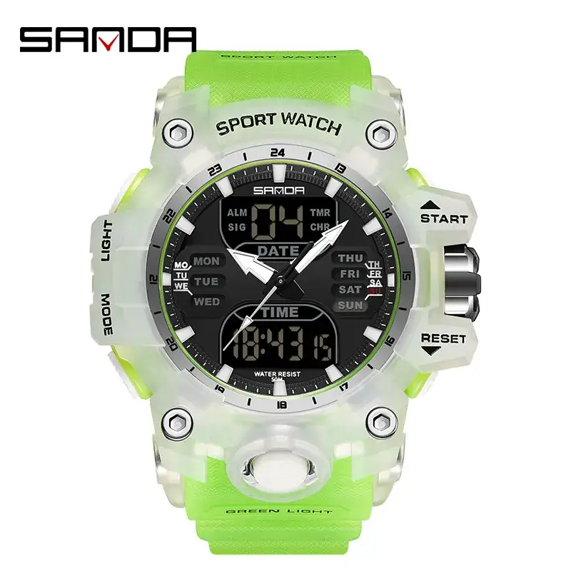 Sanda Korean Fashion Waterproof Multifunctional Watch for Men - Image 72