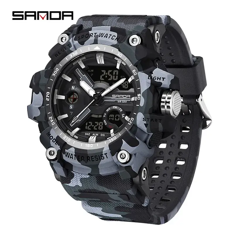 Sanda Korean Fashion Waterproof Multifunctional Watch for Men - Image 74