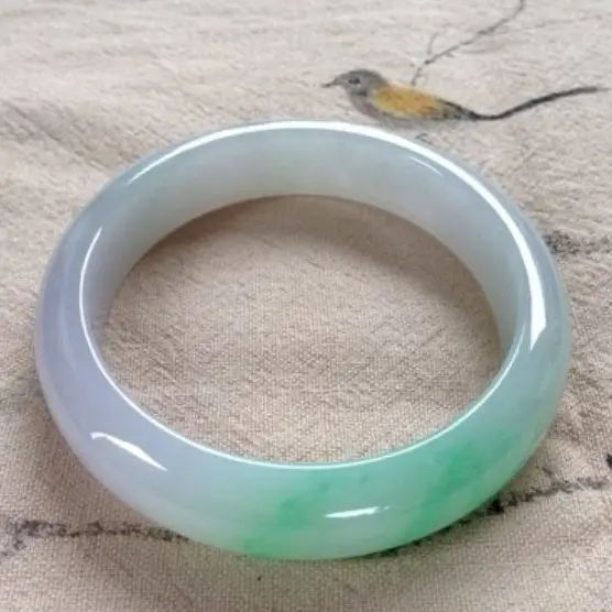 Natural Myanmar Jadeite Bracelet Dark Green Light Yang Green