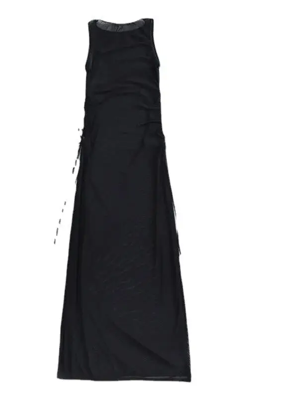 Amazon's New European and American Solid Color Long Skirt Swimsuit Sun Protection Cover-Up Bikini Beach Skirt Three-Piece Swimsuit for Women
