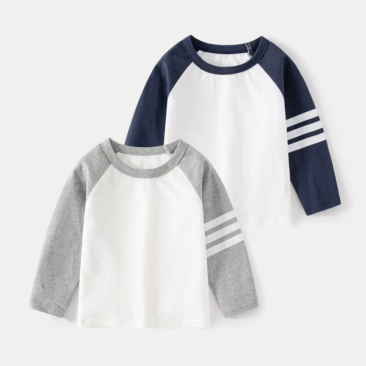 Off-White Stripesd Boys Long Sleeve T-Shirt - Image 3