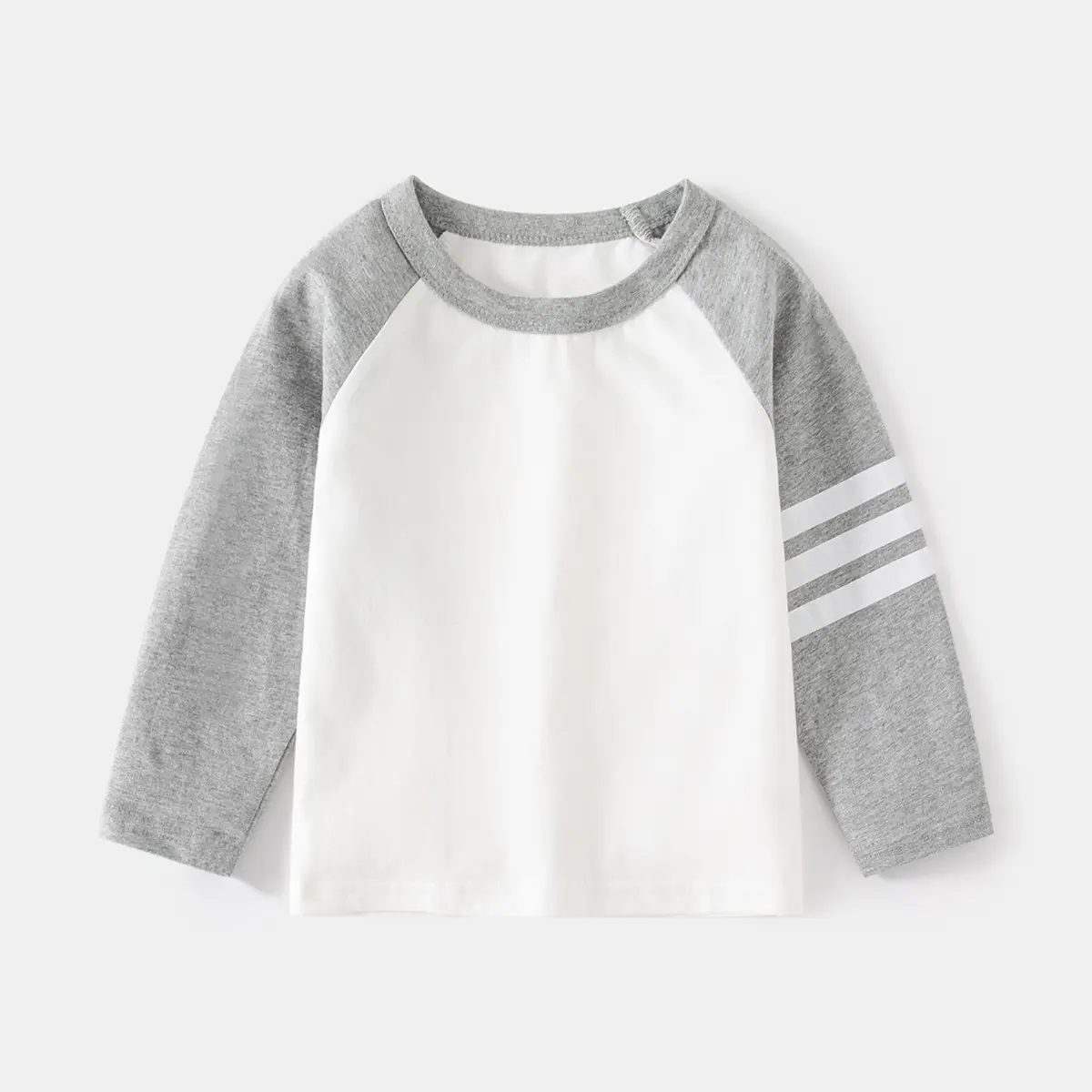 Off-White Stripesd Boys Long Sleeve T-Shirt - Image 2