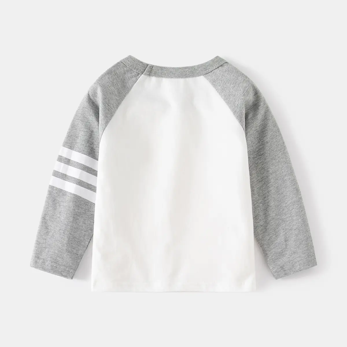 Off-White Stripesd Boys Long Sleeve T-Shirt - Image 4