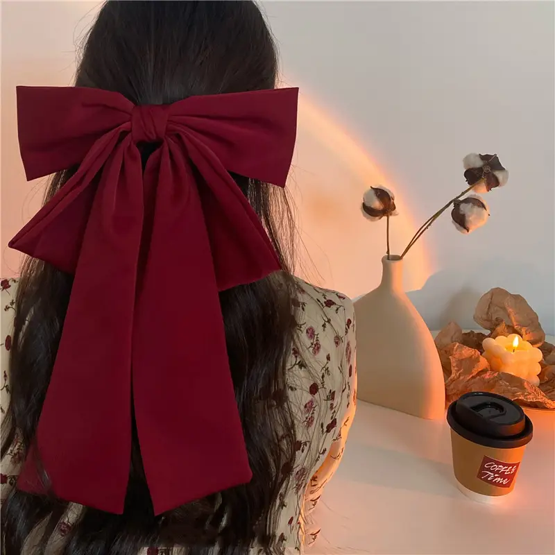 Oversized Silk Ribbon Hairpin for Women — feature 2
