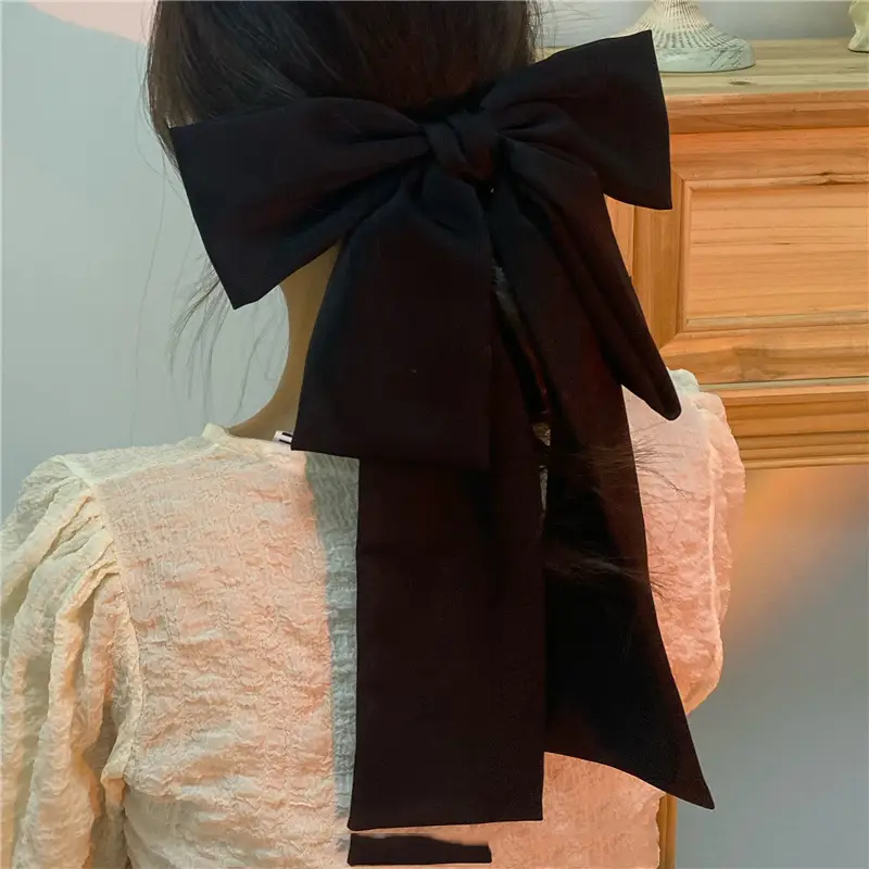 Oversized Silk Ribbon Hairpin for Women — feature 3