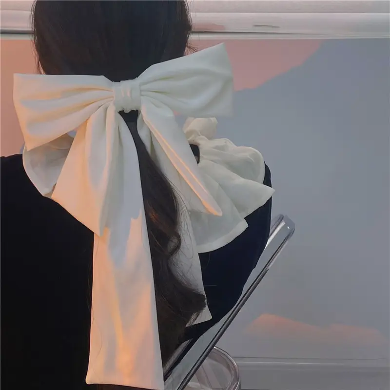 Oversized Silk Ribbon Hairpin for Women — feature 4