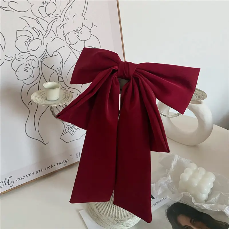 Oversized Silk Ribbon Hairpin for Women — feature 6