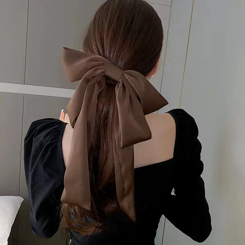 Oversized Silk Ribbon Hairpin for Women — feature 8