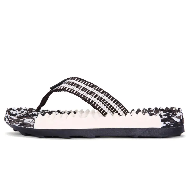Camouflage Beaded Flip Flops Large Summer Wear