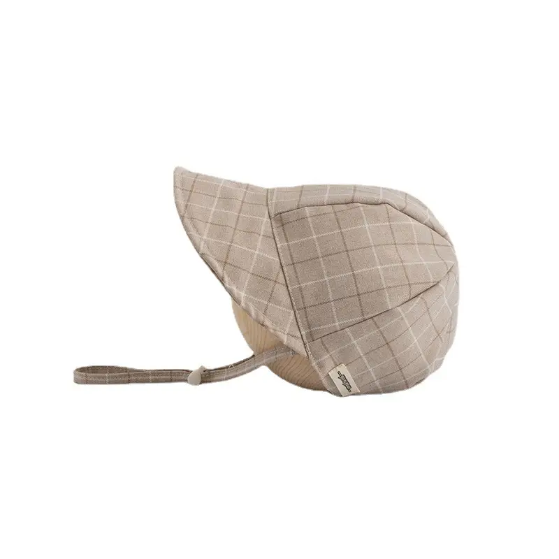 Qiu Nan Kids Plaid Sunscreen Cap 2 Colors - Image 6
