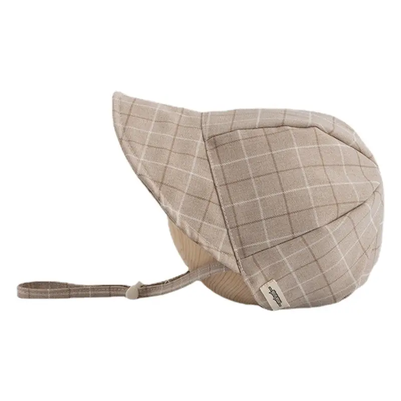 Qiu Nan Kids Plaid Sunscreen Cap 2 Colors