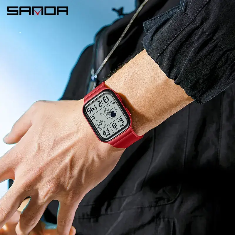 Sanda Digital Space-Man Watch for Men Women - Image 15