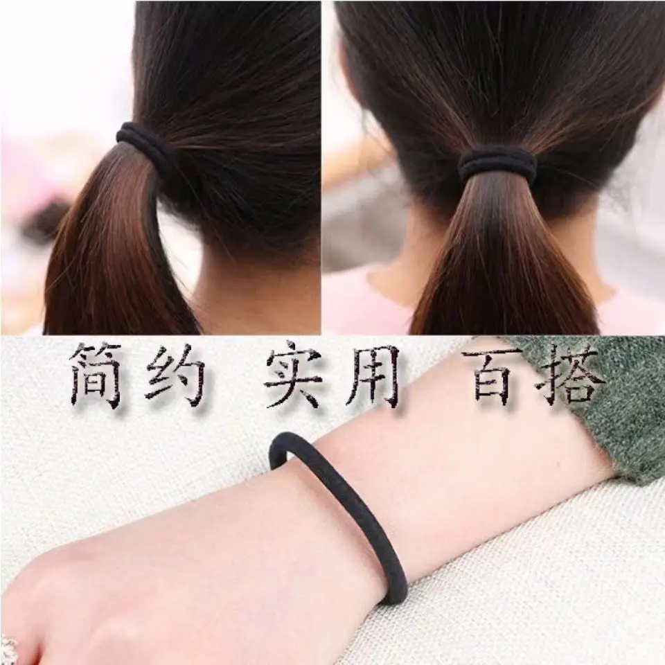 100 Pcs Rainbow Hair Ties for Girls Elastic Bands — feature 17