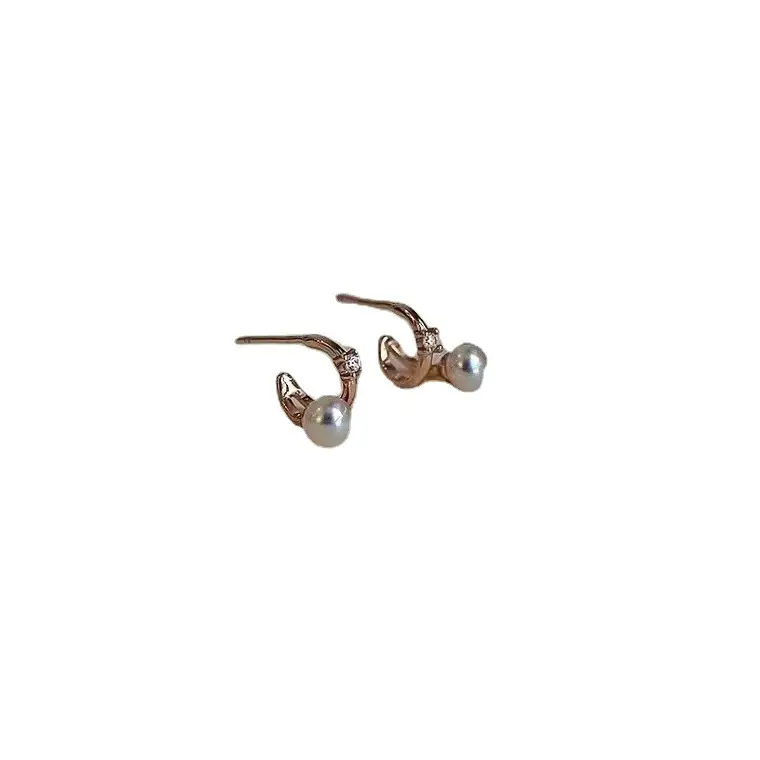 14K Gold Pearl Earrings for Women Elegant Jewelry - Image 5