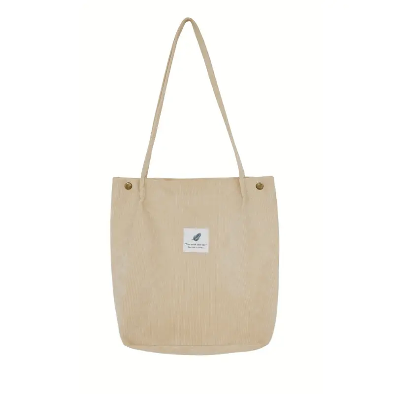 Korean Corduroy Shoulder Bag Large Capacity Artistic Design - Image 7