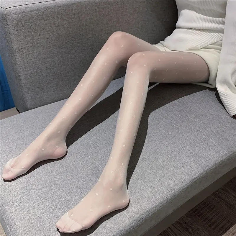 Cross-Border Flocked Letter Pantyhose Wholesale Autumn Winter Printed Extended Pantyhose Double B Letter Flocked Stockings — feature 14