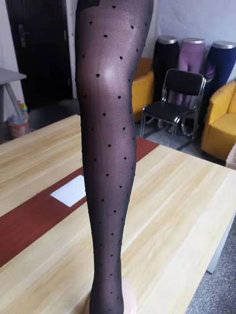 Cross-Border Flocked Letter Pantyhose Wholesale Autumn Winter Printed Extended Pantyhose Double B Letter Flocked Stockings - Image 3