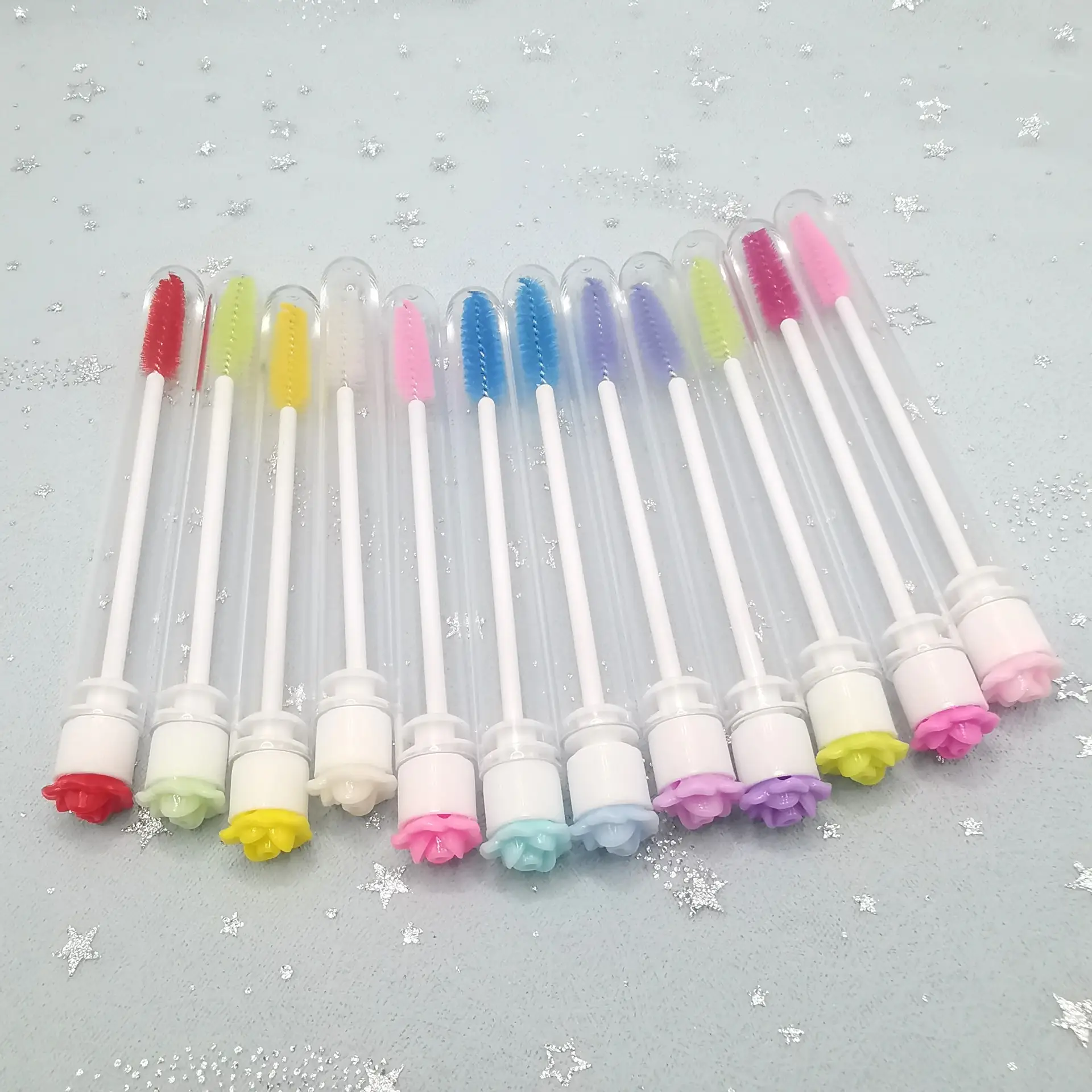 2023 Reusable Flower Eyelash Brush Multi-Color False Eyelashes — feature 10