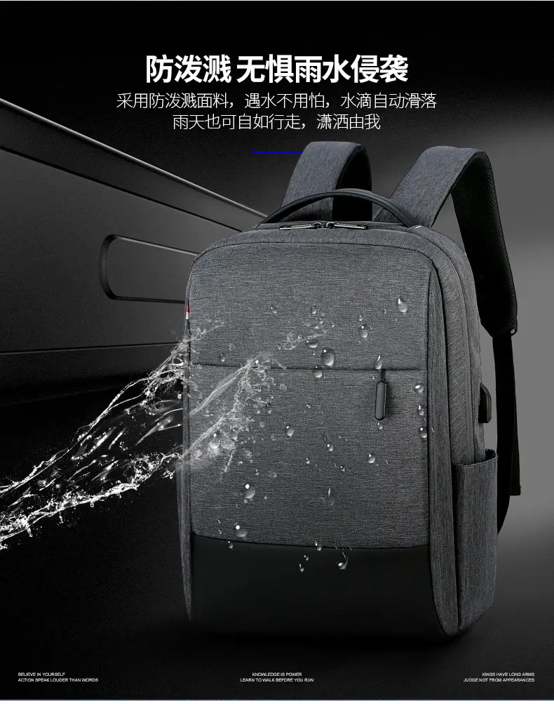 Men's Large Capacity Waterproof Oxford Business Backpack — feature 13