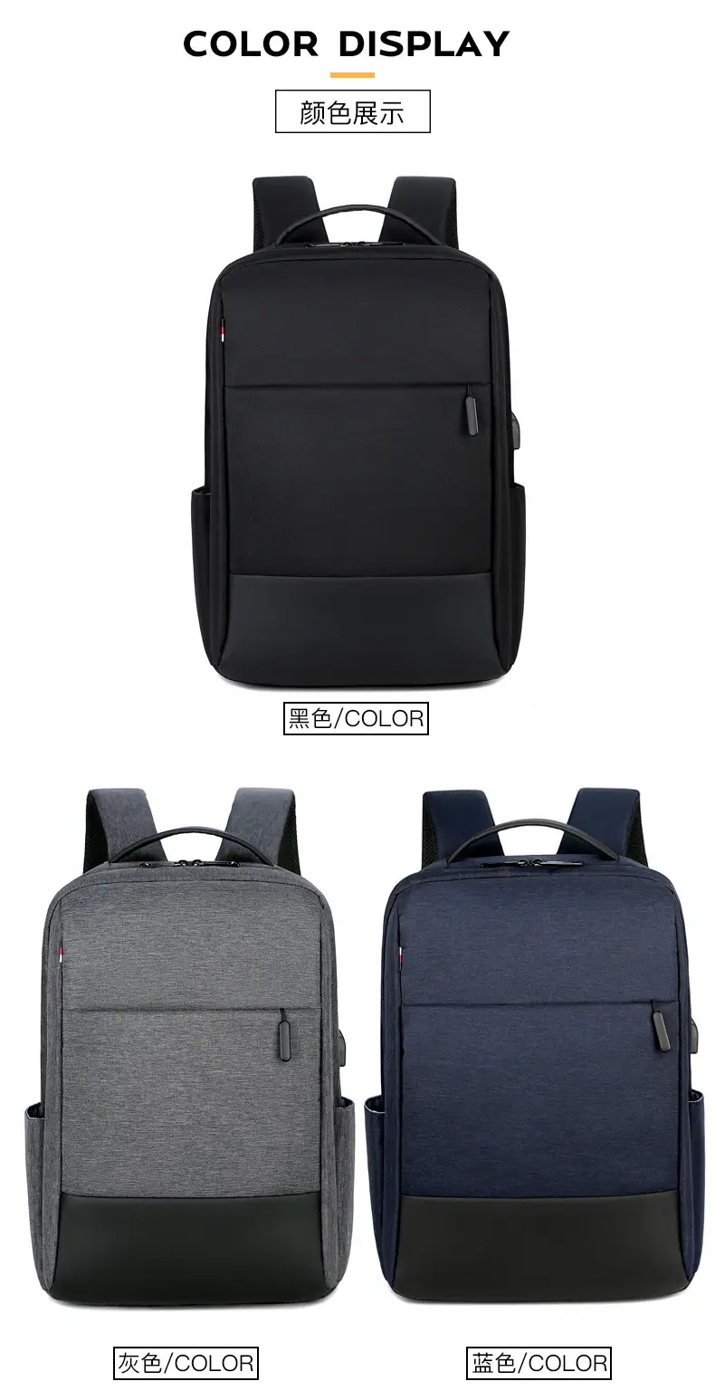 Men's Large Capacity Waterproof Oxford Business Backpack — feature 18
