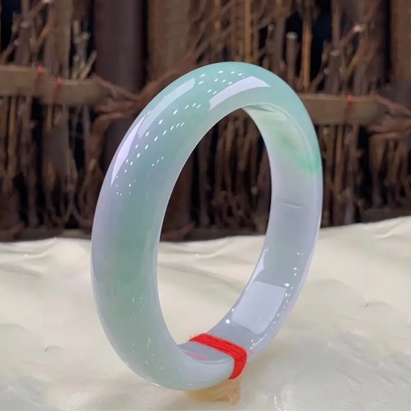 Natural Burmese Jade Bracelet for Women Ice Glutinous Green