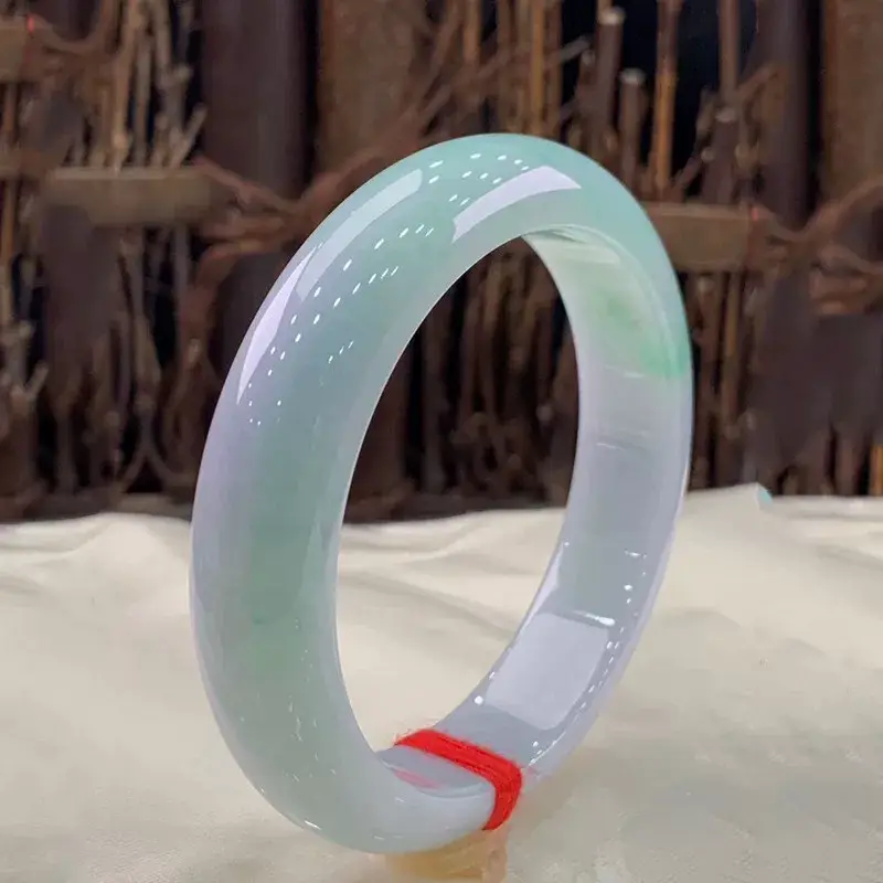 Natural Burmese Jade Bracelet for Women Ice Glutinous Green — feature 6