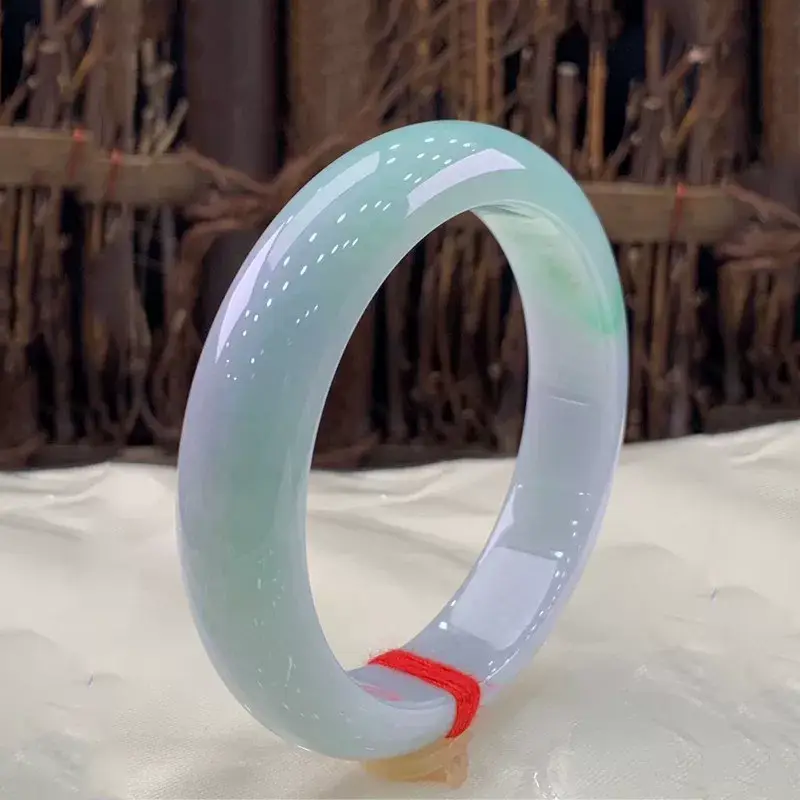 Natural Burmese Jade Bracelet for Women Ice Glutinous Green — feature 7
