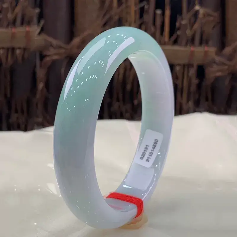 Natural Burmese Jade Bracelet for Women Ice Glutinous Green — feature 8