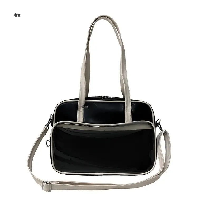 Women's Square Fashion Tote Bag with Clear Window 2025 - Image 7
