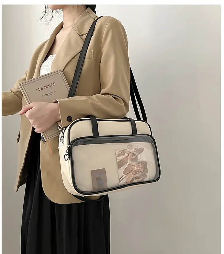 Women's Square Fashion Tote Bag with Clear Window 2025 — feature 19
