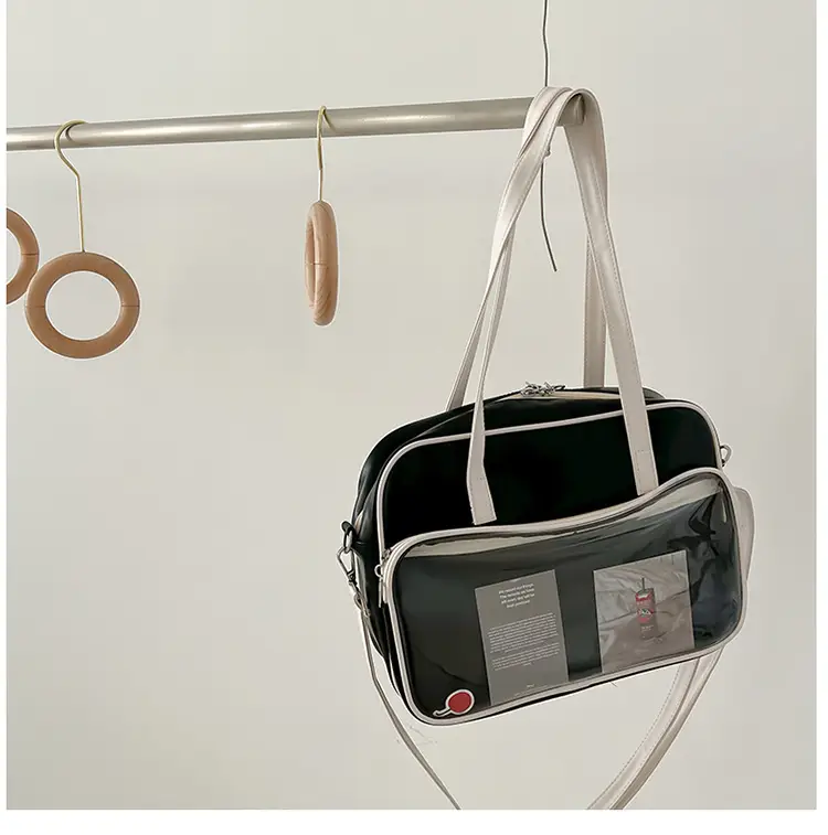 Women's Square Fashion Tote Bag with Clear Window 2025 — feature 23