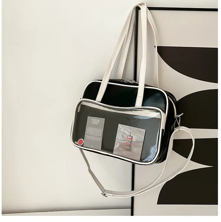 Women's Square Fashion Tote Bag with Clear Window 2025 — feature 24