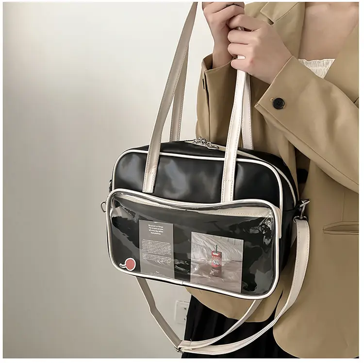 Women's Square Fashion Tote Bag with Clear Window 2025 — feature 25