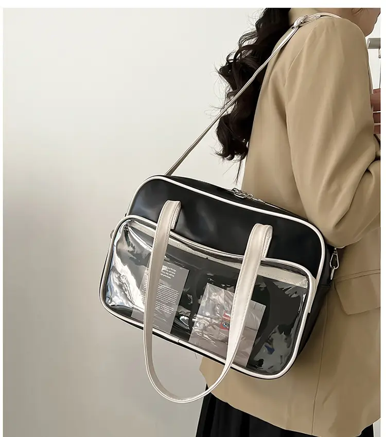 Women's Square Fashion Tote Bag with Clear Window 2025 — feature 26