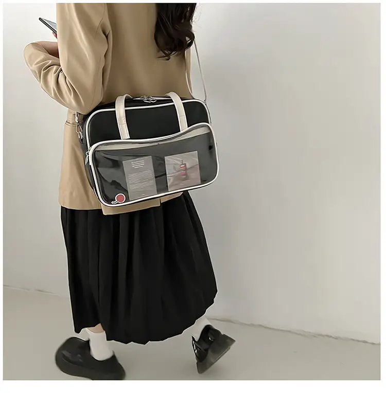 Women's Square Fashion Tote Bag with Clear Window 2025 — feature 29