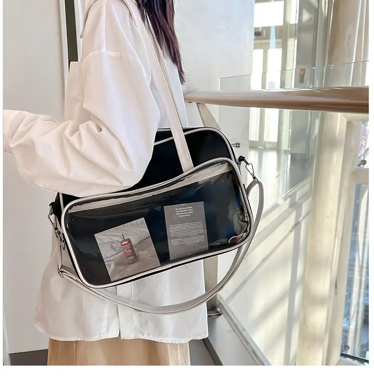 Women's Square Fashion Tote Bag with Clear Window 2025 — feature 38