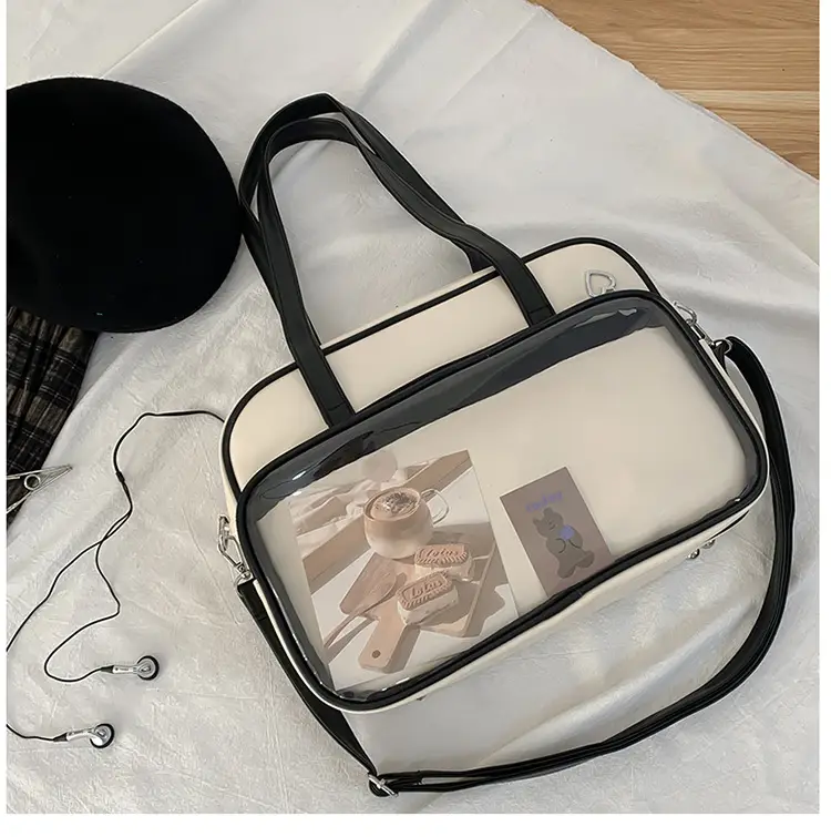 Women's Square Fashion Tote Bag with Clear Window 2025 — feature 45