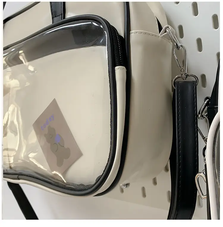 Women's Square Fashion Tote Bag with Clear Window 2025 — feature 50
