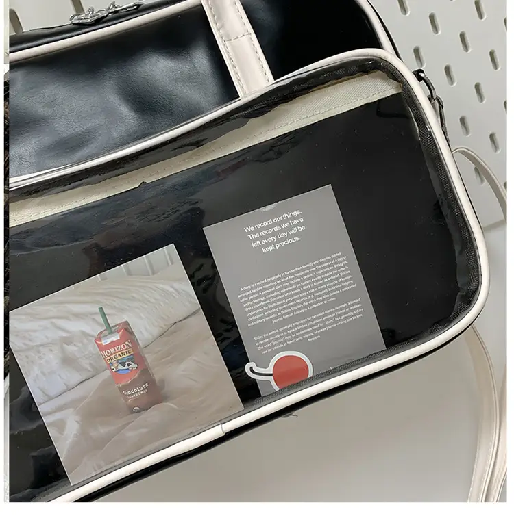 Women's Square Fashion Tote Bag with Clear Window 2025 — feature 51