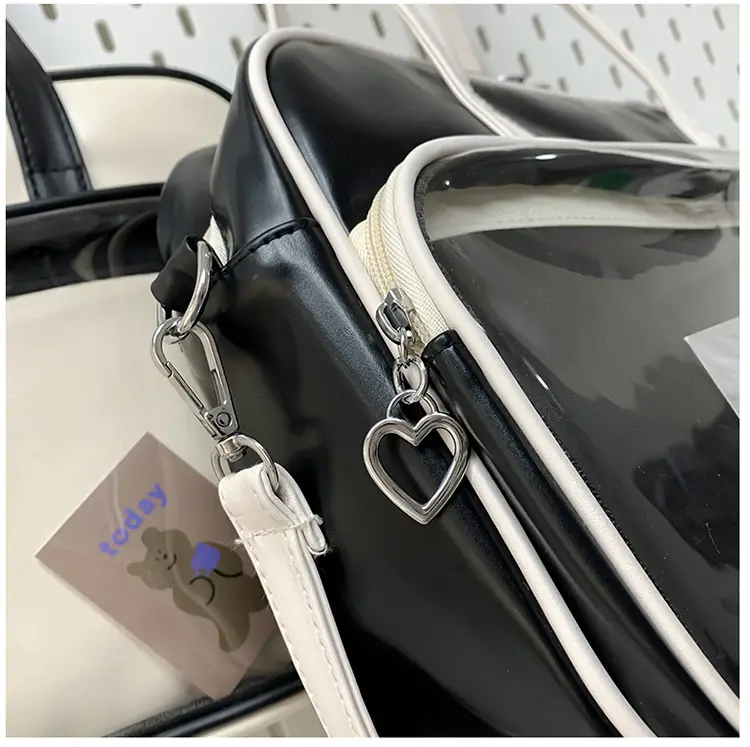 Women's Square Fashion Tote Bag with Clear Window 2025 — feature 53