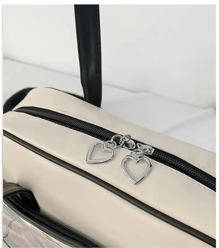 Women's Square Fashion Tote Bag with Clear Window 2025 — feature 54
