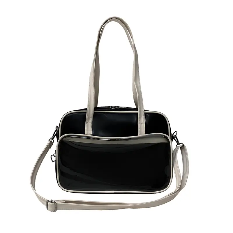 Women's Square Fashion Tote Bag with Clear Window 2025 - Image 2