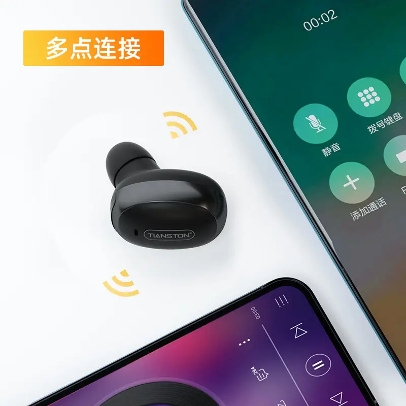 Wireless Bluetooth 5.3 Earbuds Black Noise Reduction - Image 3
