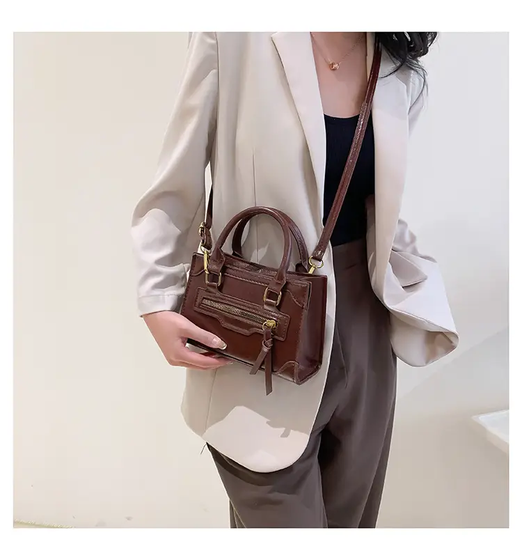 Vintage Brown Shoulder Crossbody Bag for Women — feature 17