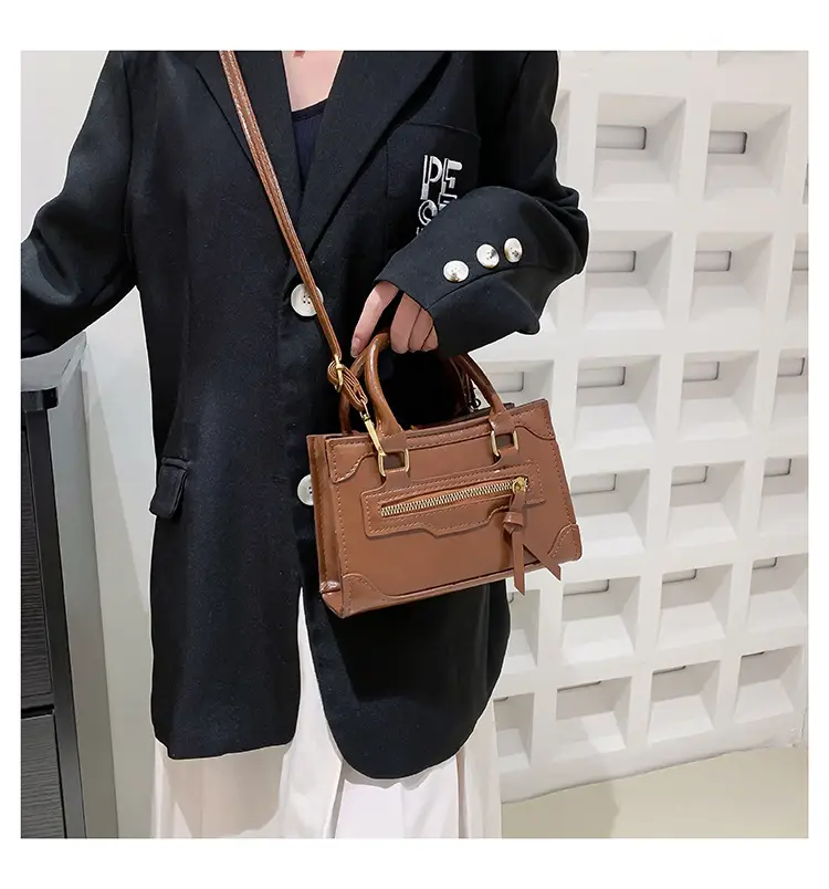 Vintage Brown Shoulder Crossbody Bag for Women — feature 7