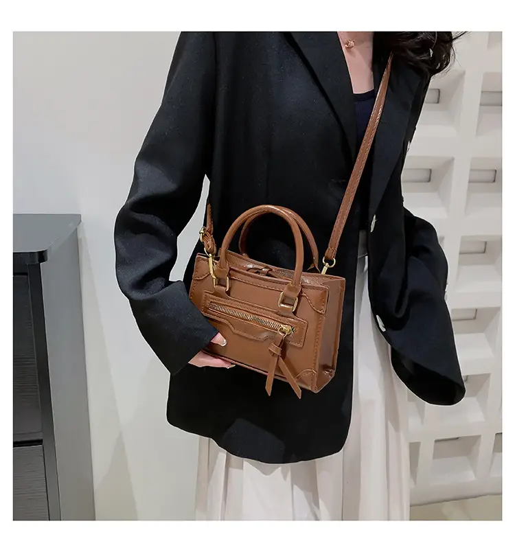 Vintage Brown Shoulder Crossbody Bag for Women — feature 9
