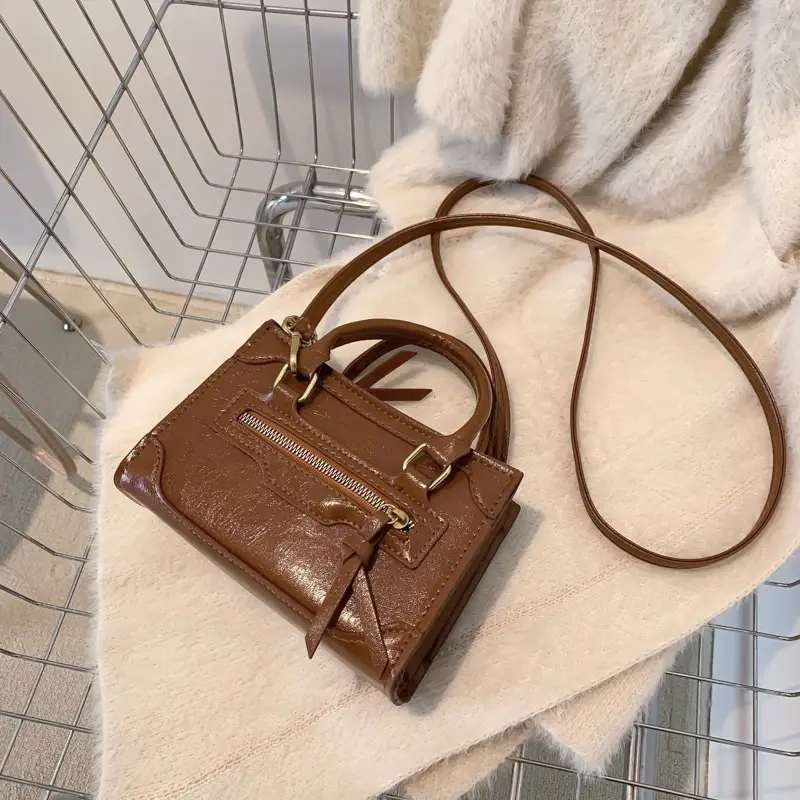 Vintage Brown Shoulder Crossbody Bag for Women - Image 3