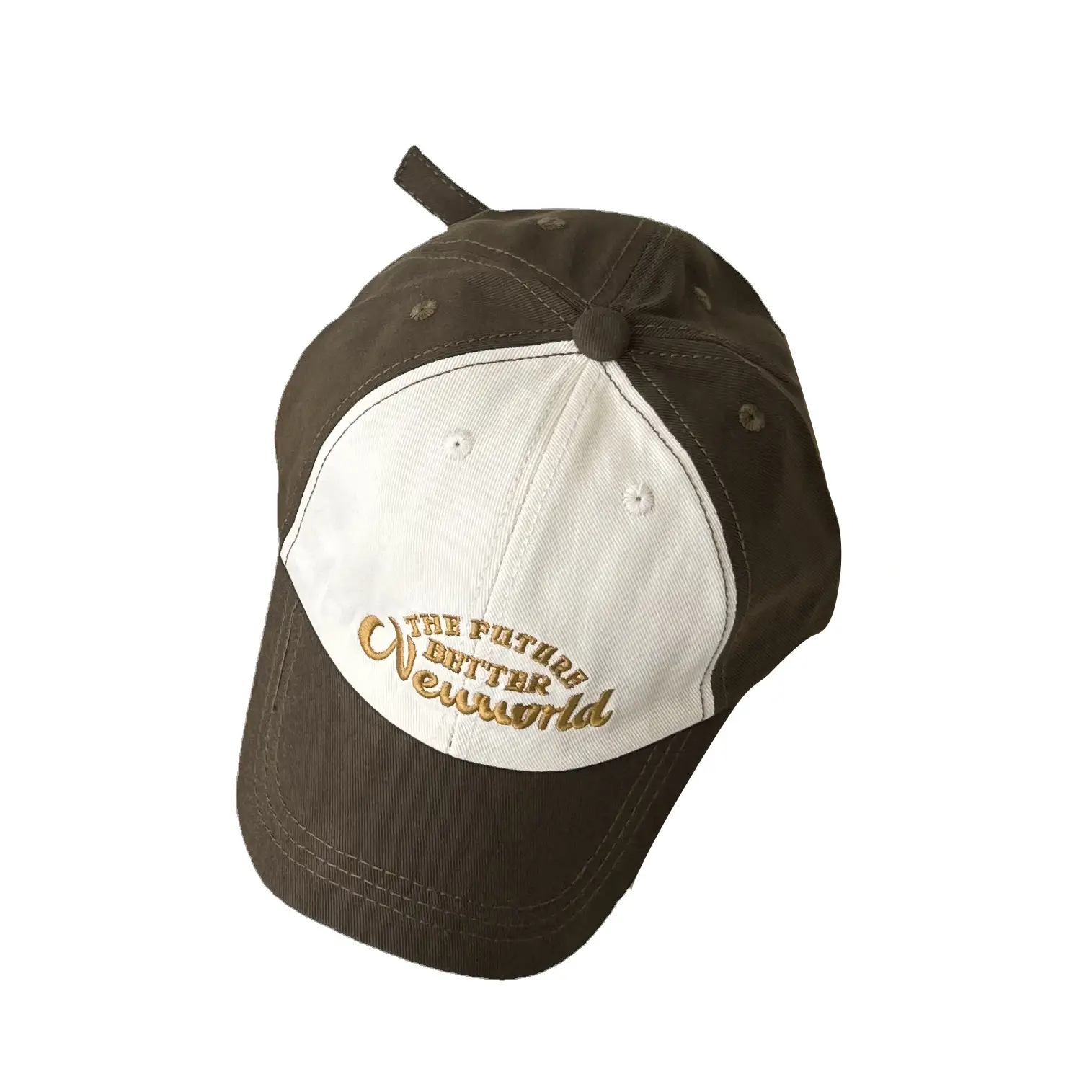 Kids Sunblock Cap Brown Blue Spring Autumn Korean Design - Image 6