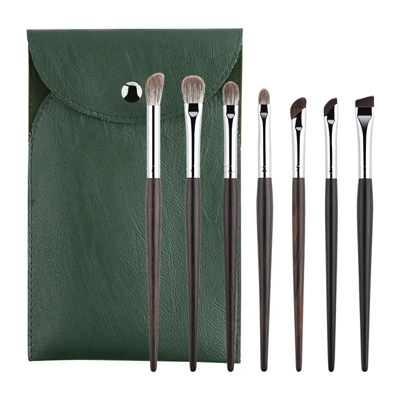Ebony Snow Fox Eye Makeup Brush Set 7 Pcs - Image 12